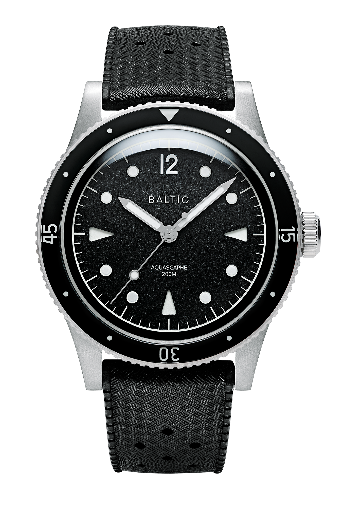 Aquascaphe Classic Black Silver | Baltic Watches