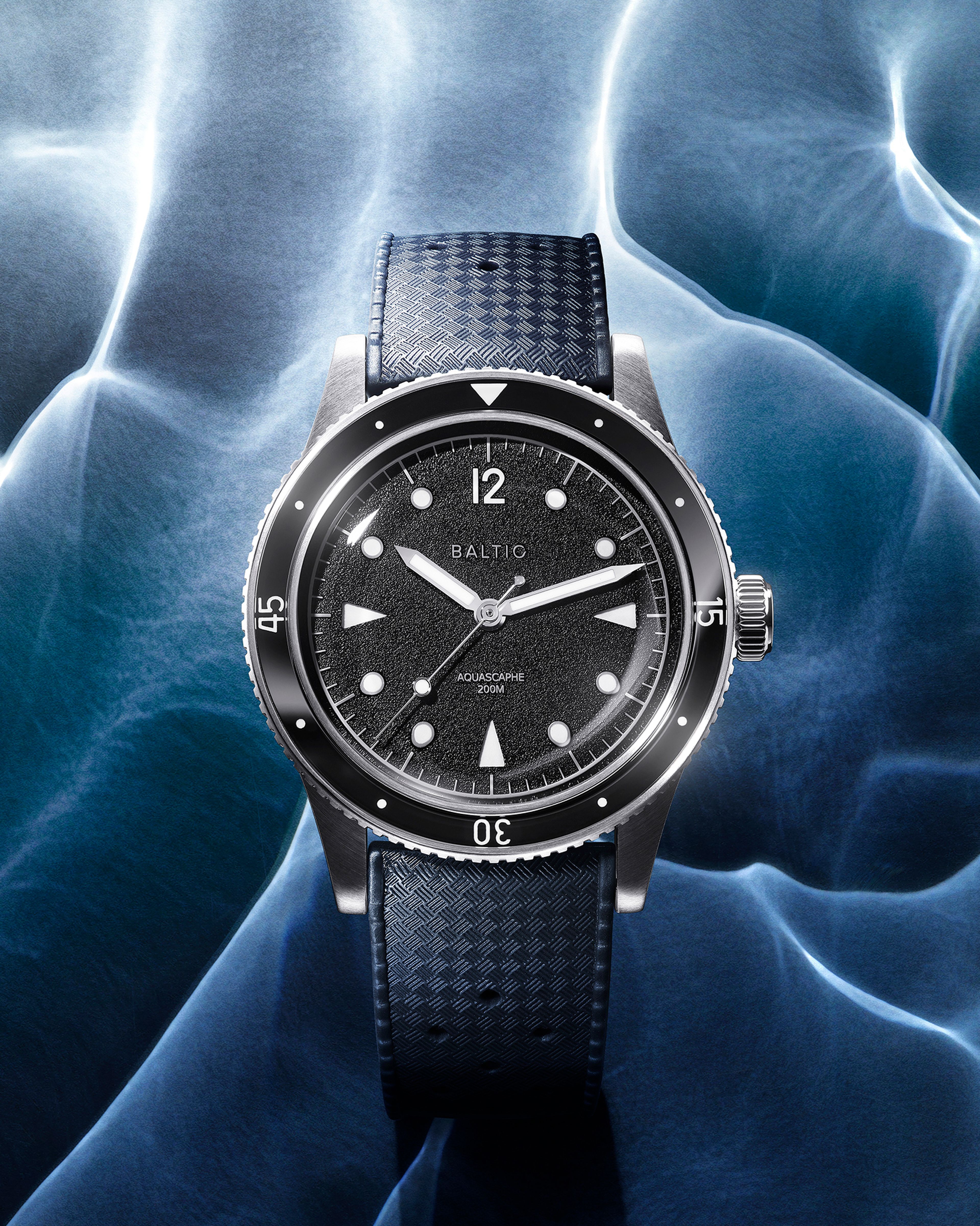 Aquascaphe Classic Black Silver | Baltic Watches