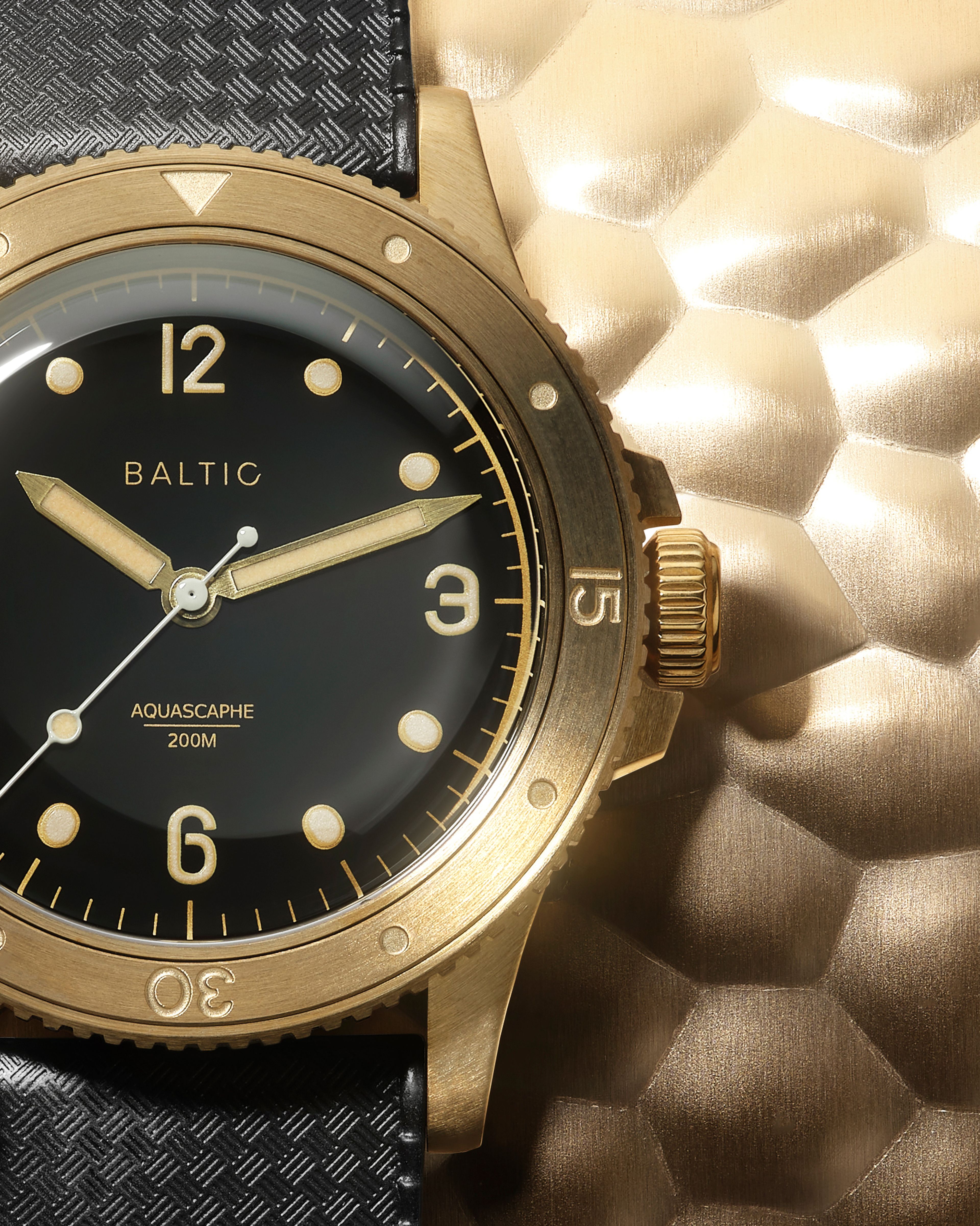 Aquascaphe Bronze Black | Baltic Watches