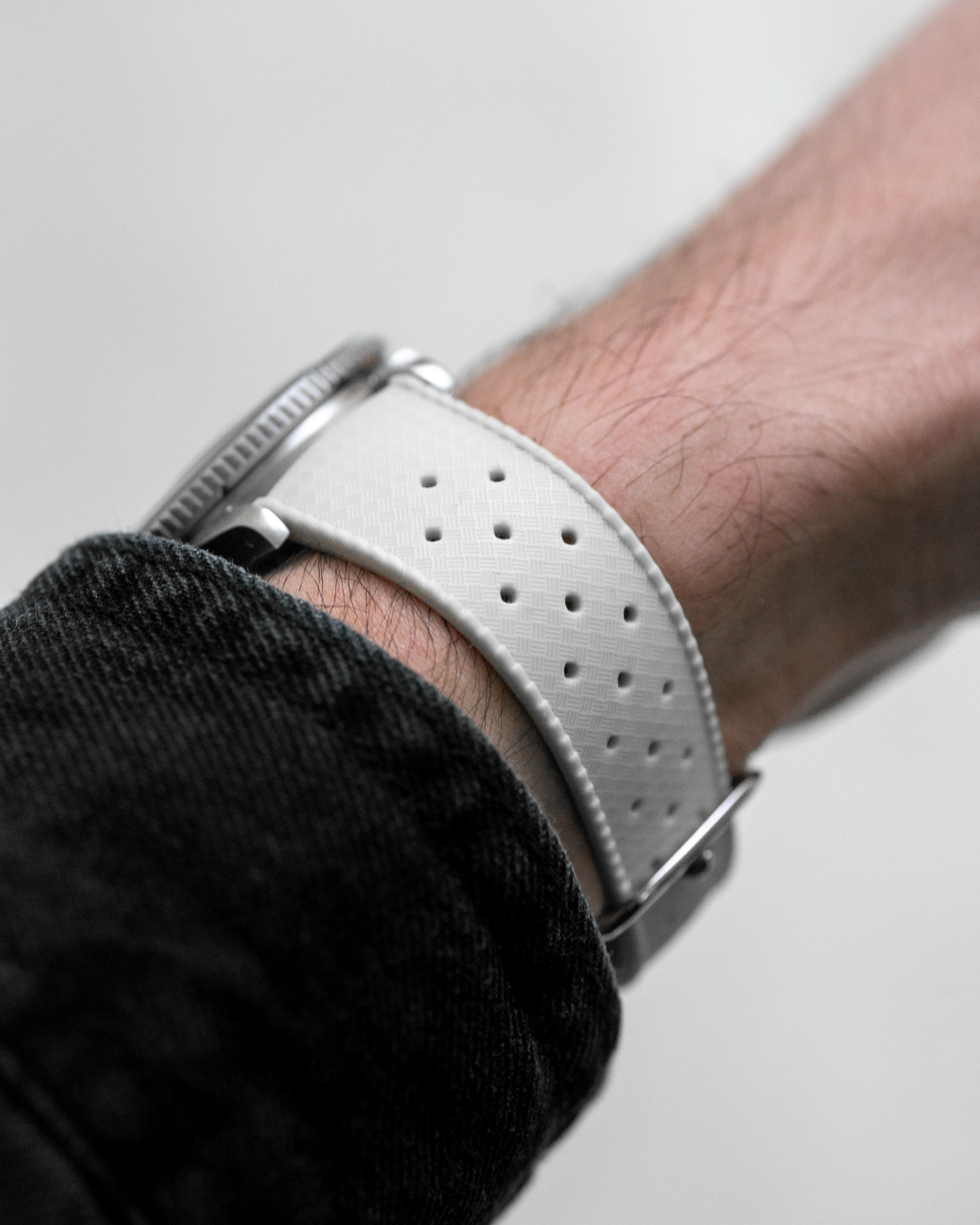 White discount watch band