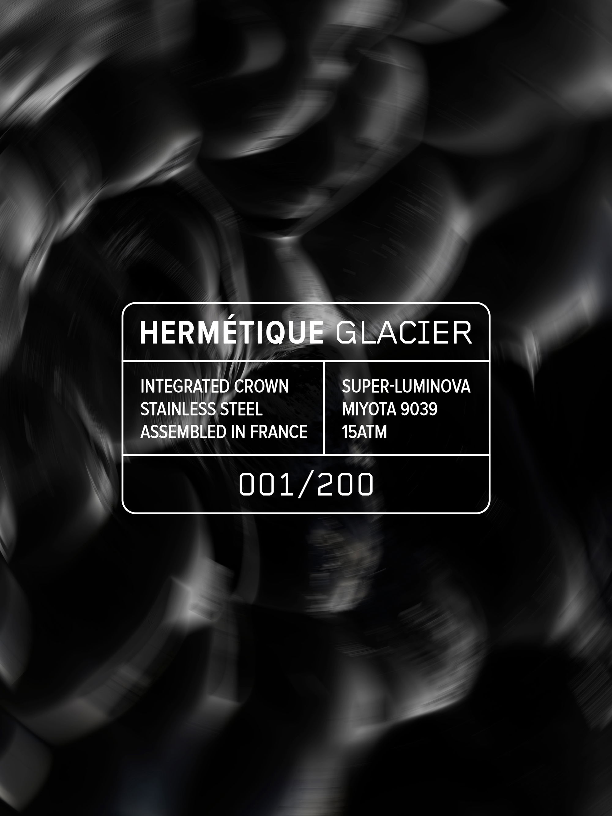 Hermétique Glacier Black | Baltic Watches