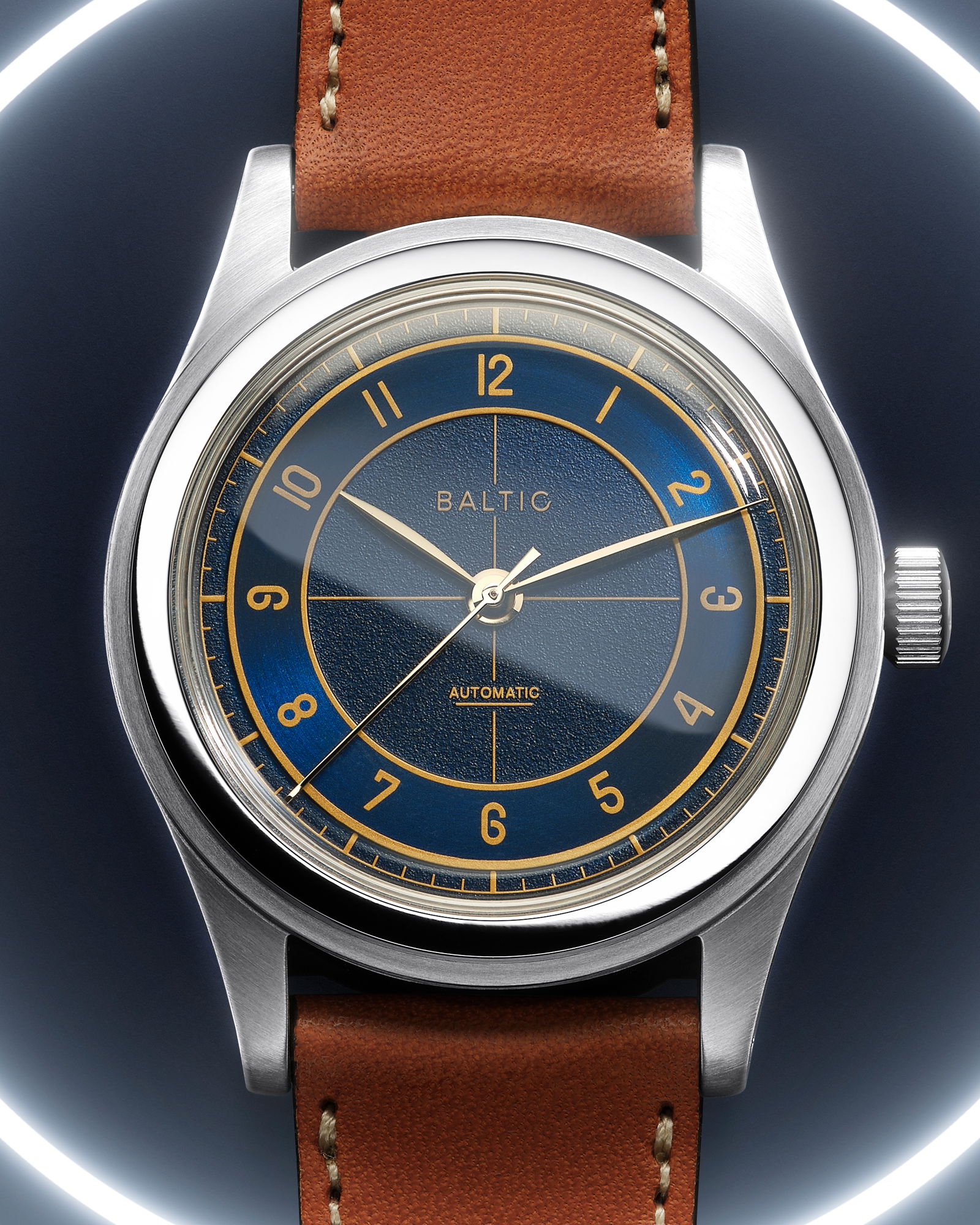 HMS 002 Blue Gilt - Baltic Watches