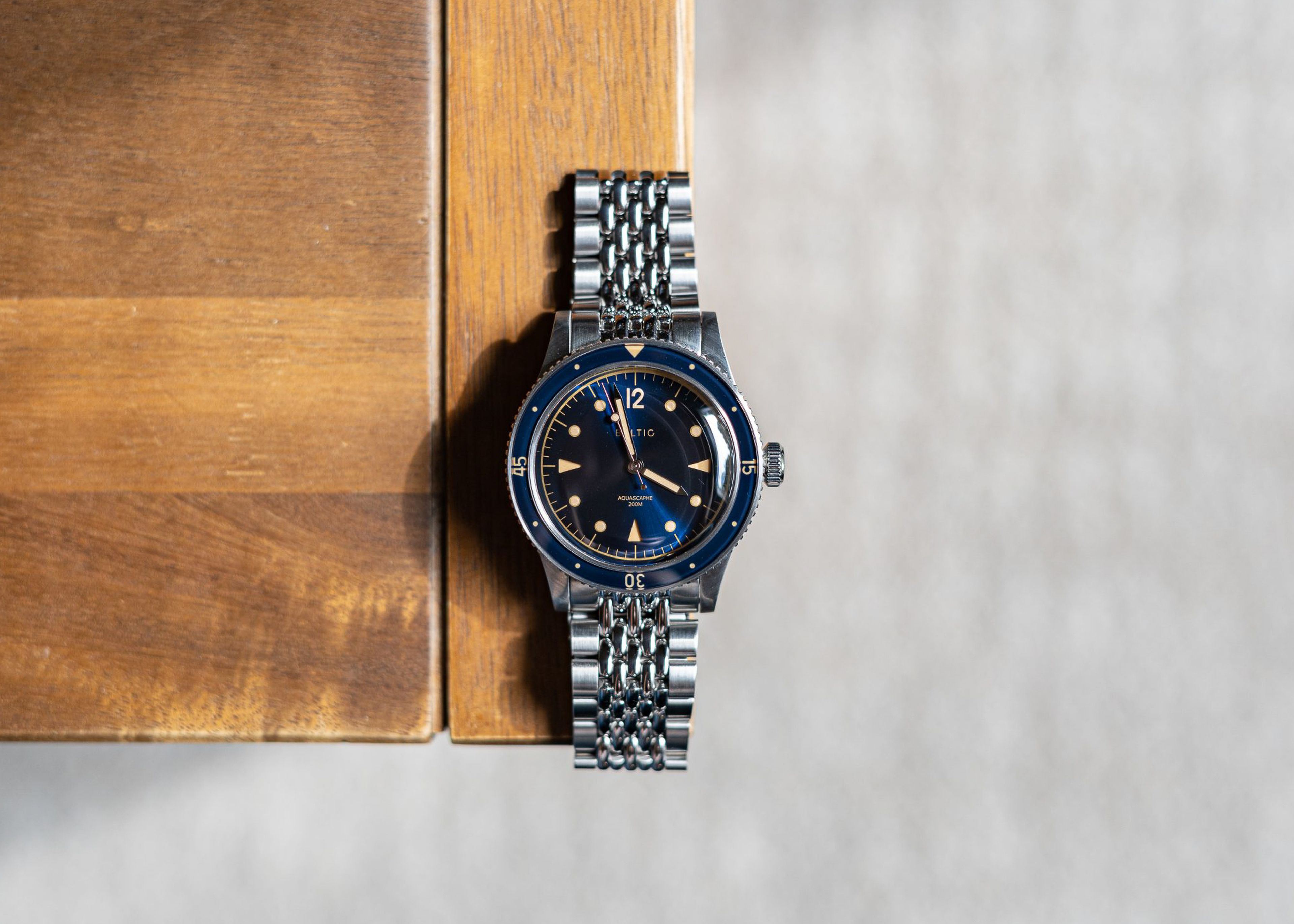 Aquascaphe Classic Blue Gilt - Baltic Watches