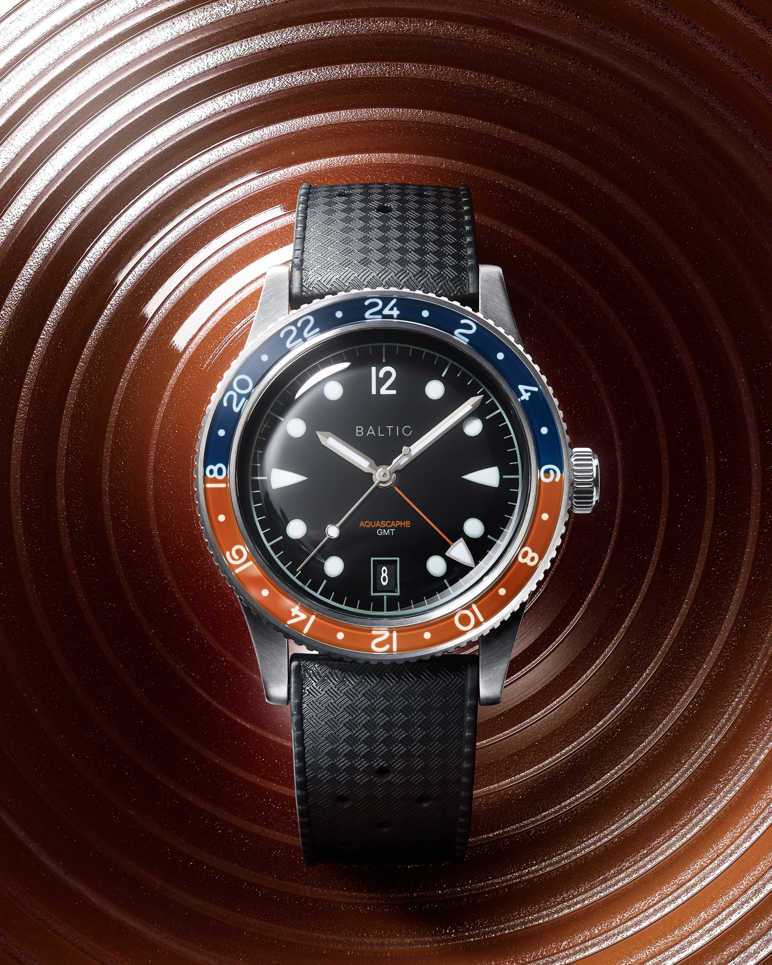 Aquascaphe GMT Orange | Baltic Watches