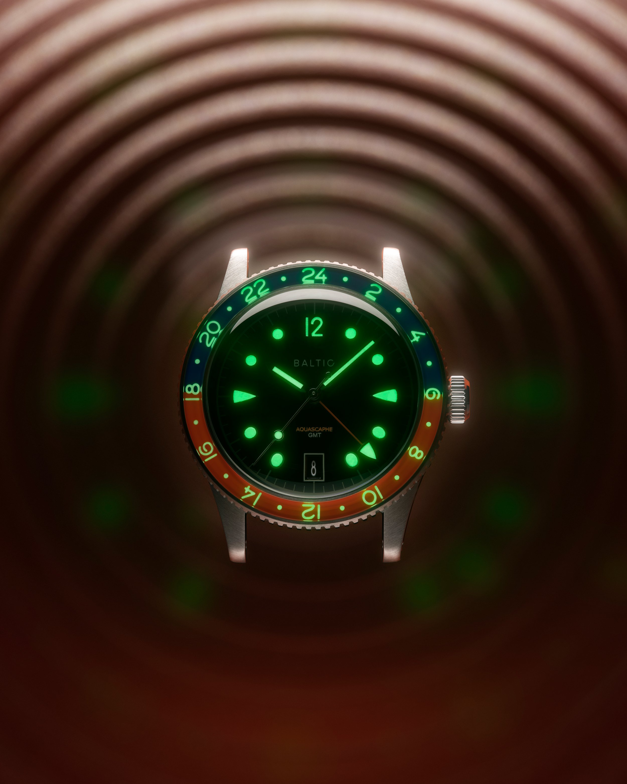 Aquascaphe GMT Orange | Baltic Watches