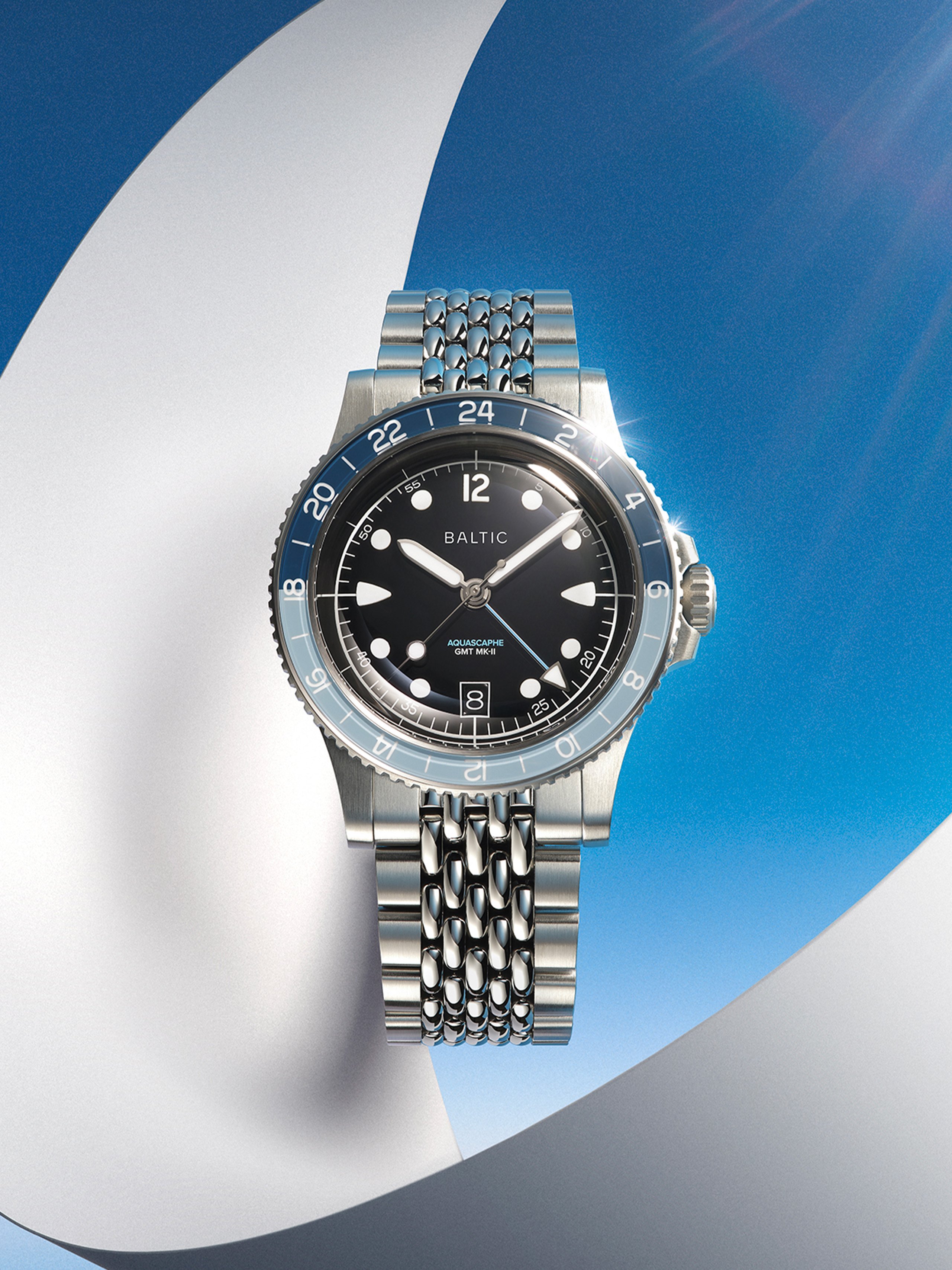 Aquascaphe GMT MK-II Blue | Baltic Watches
