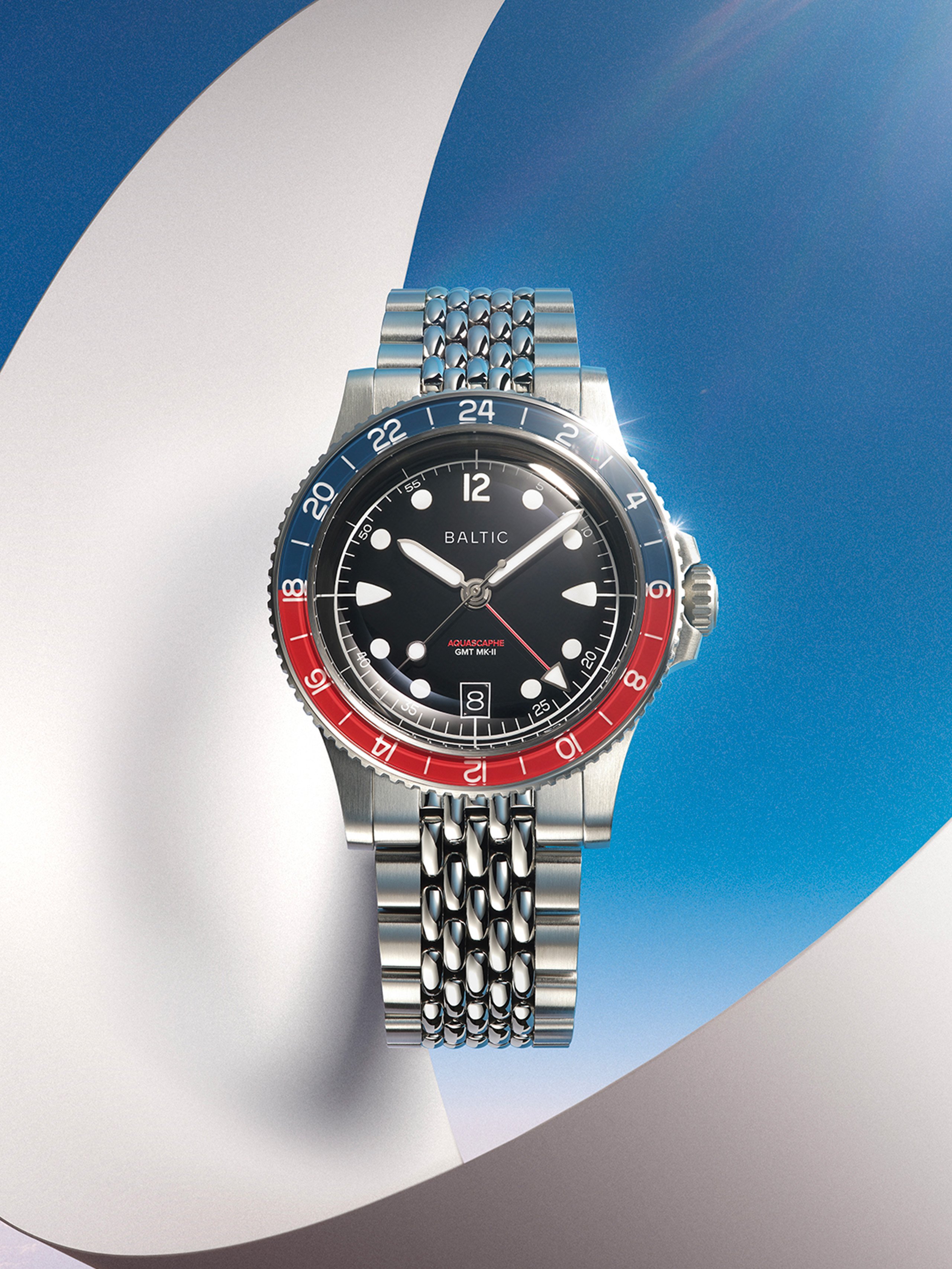 Aquascaphe GMT MK-II Red | Baltic Watches