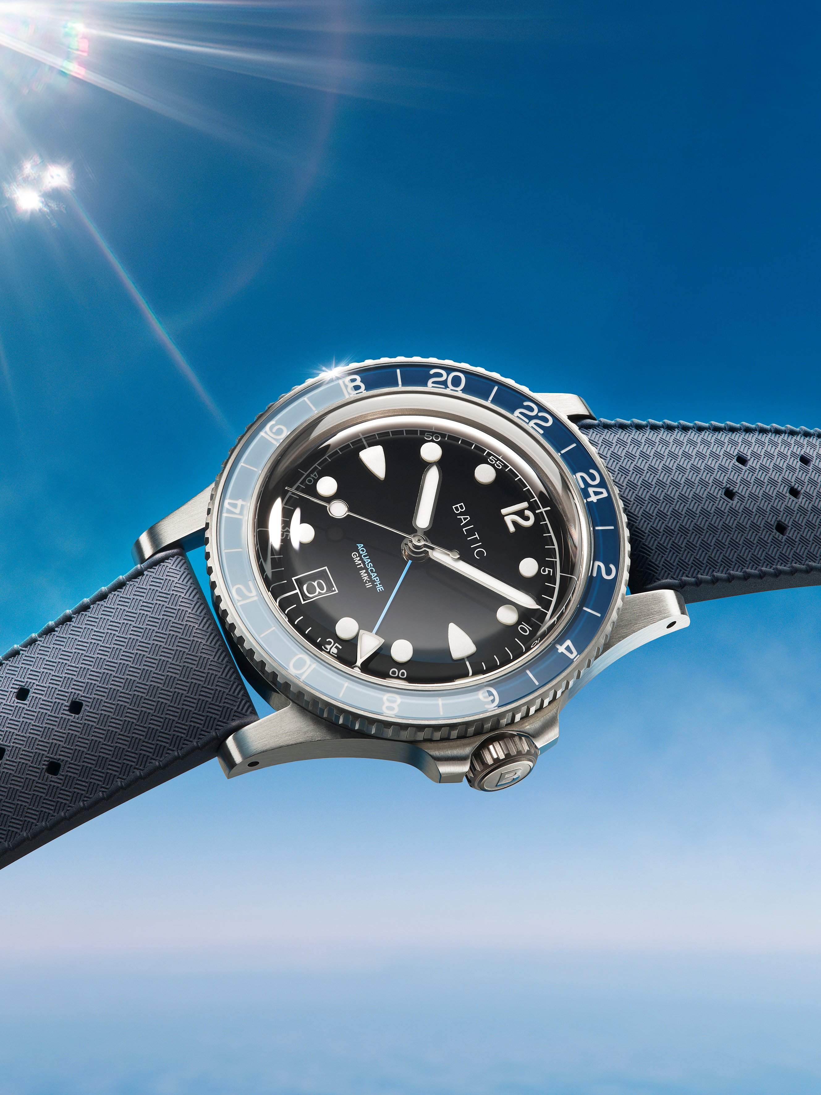 Aquascaphe GMT MK-II Blue | Baltic Watches