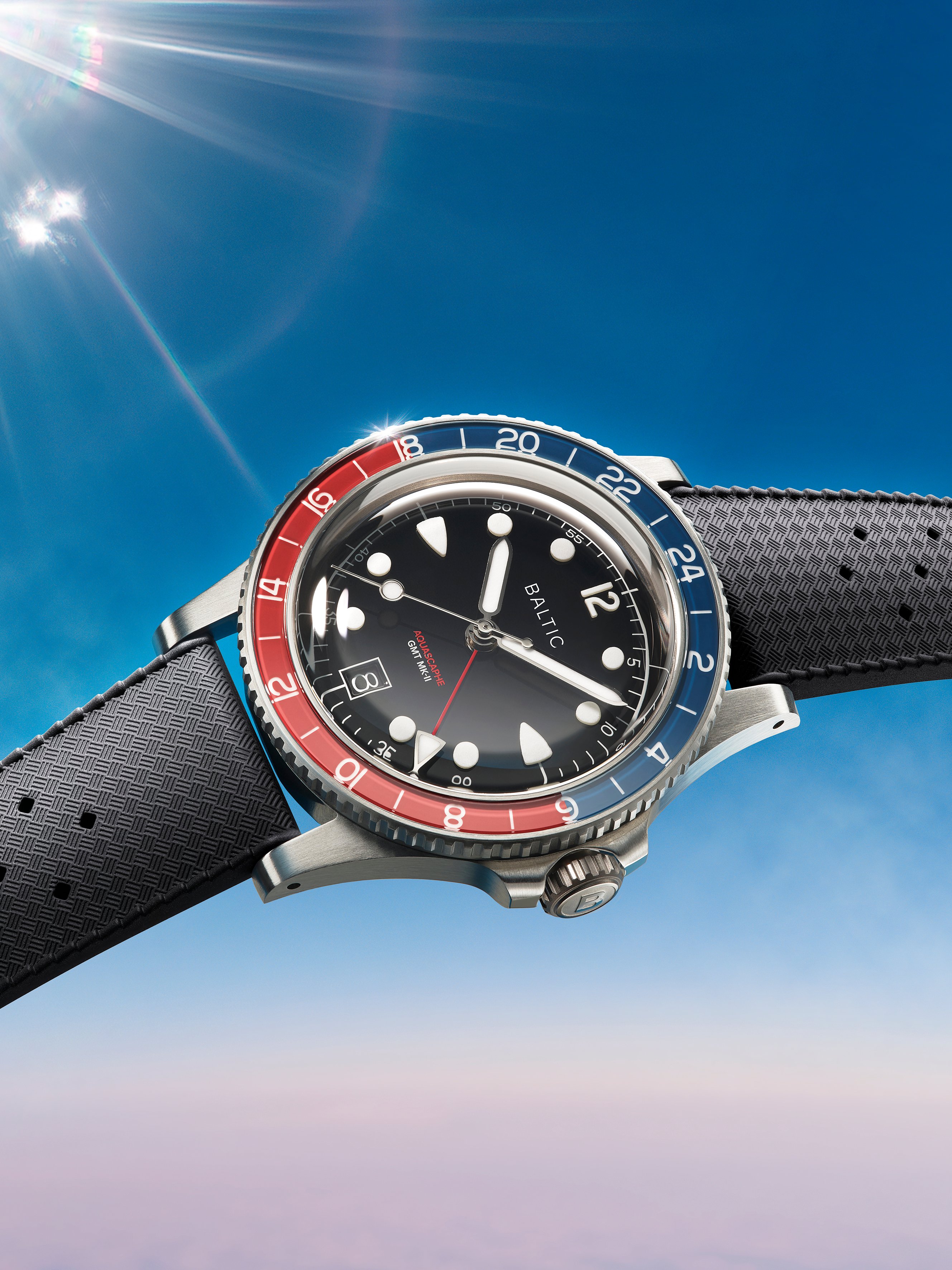 Aquascaphe GMT MK-II Red | Baltic Watches