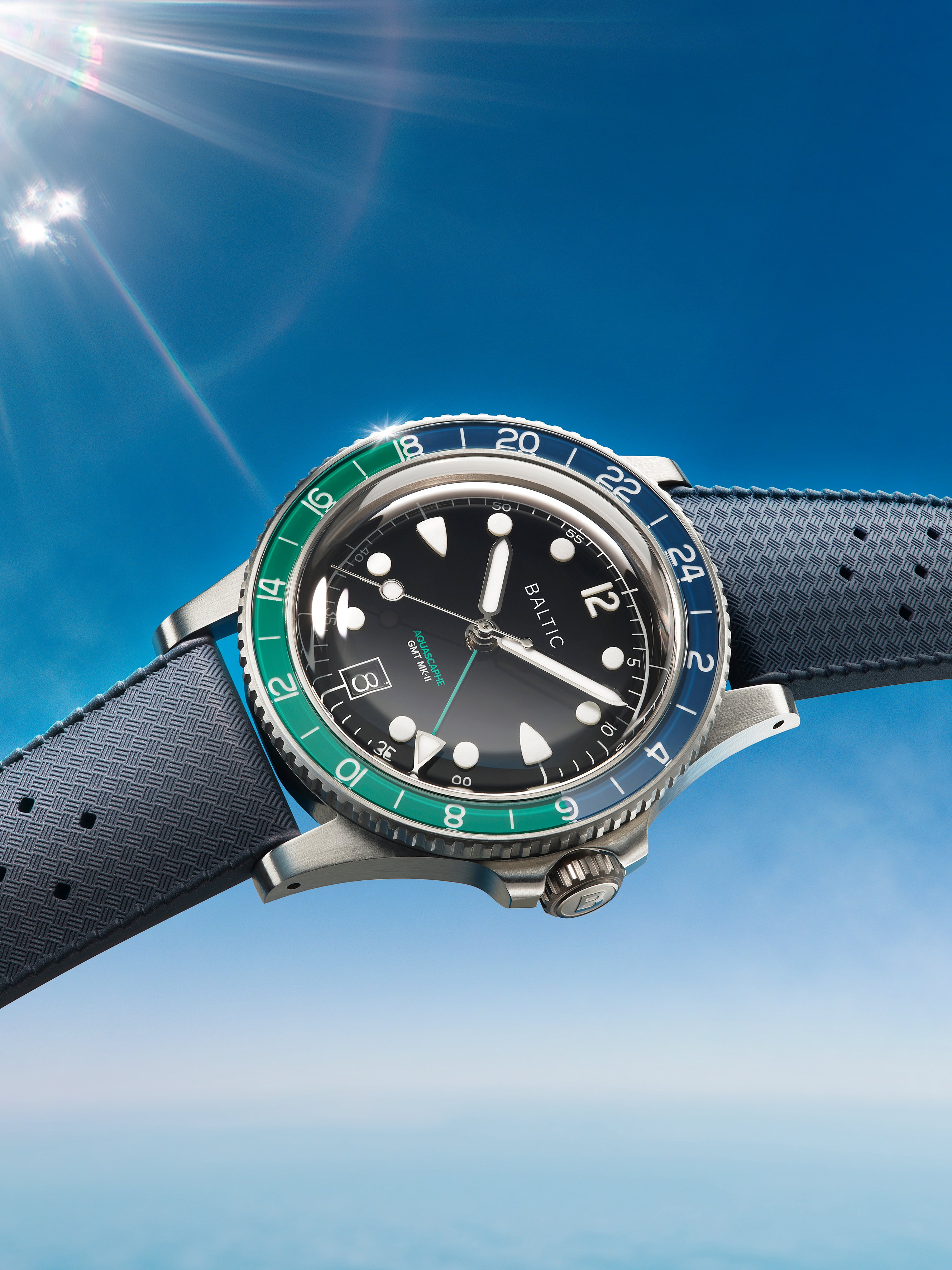 Aquascaphe GMT MK-II Green | Baltic Watches