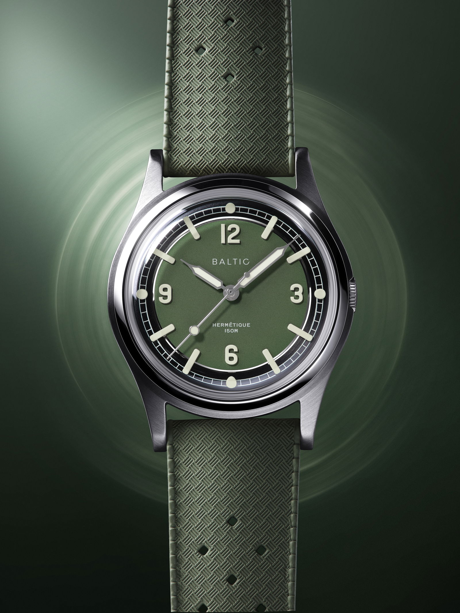 Hermétique Tourer Green - Baltic Watches