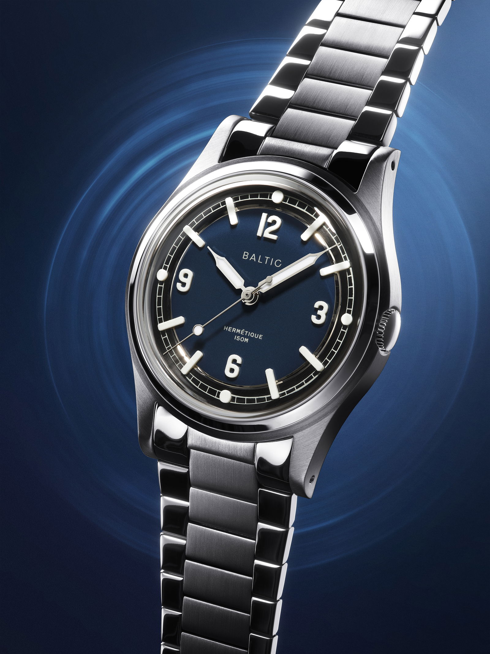 Hermétique Tourer Blue - Baltic Watches