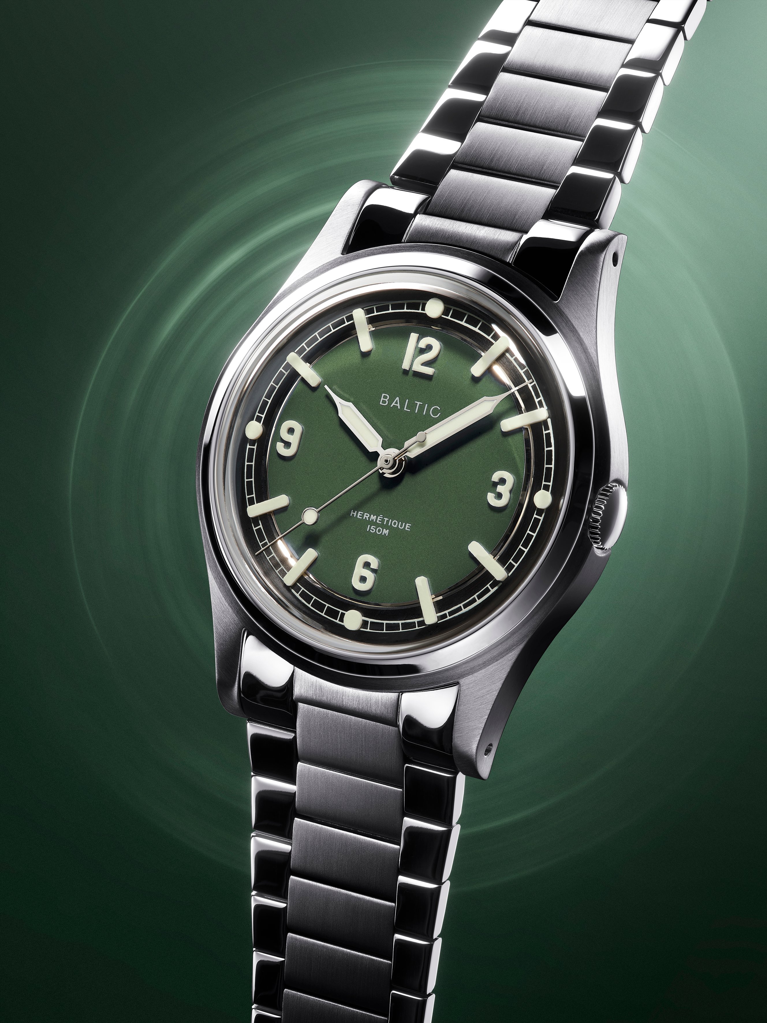 Hermétique Tourer Green | Baltic Watches