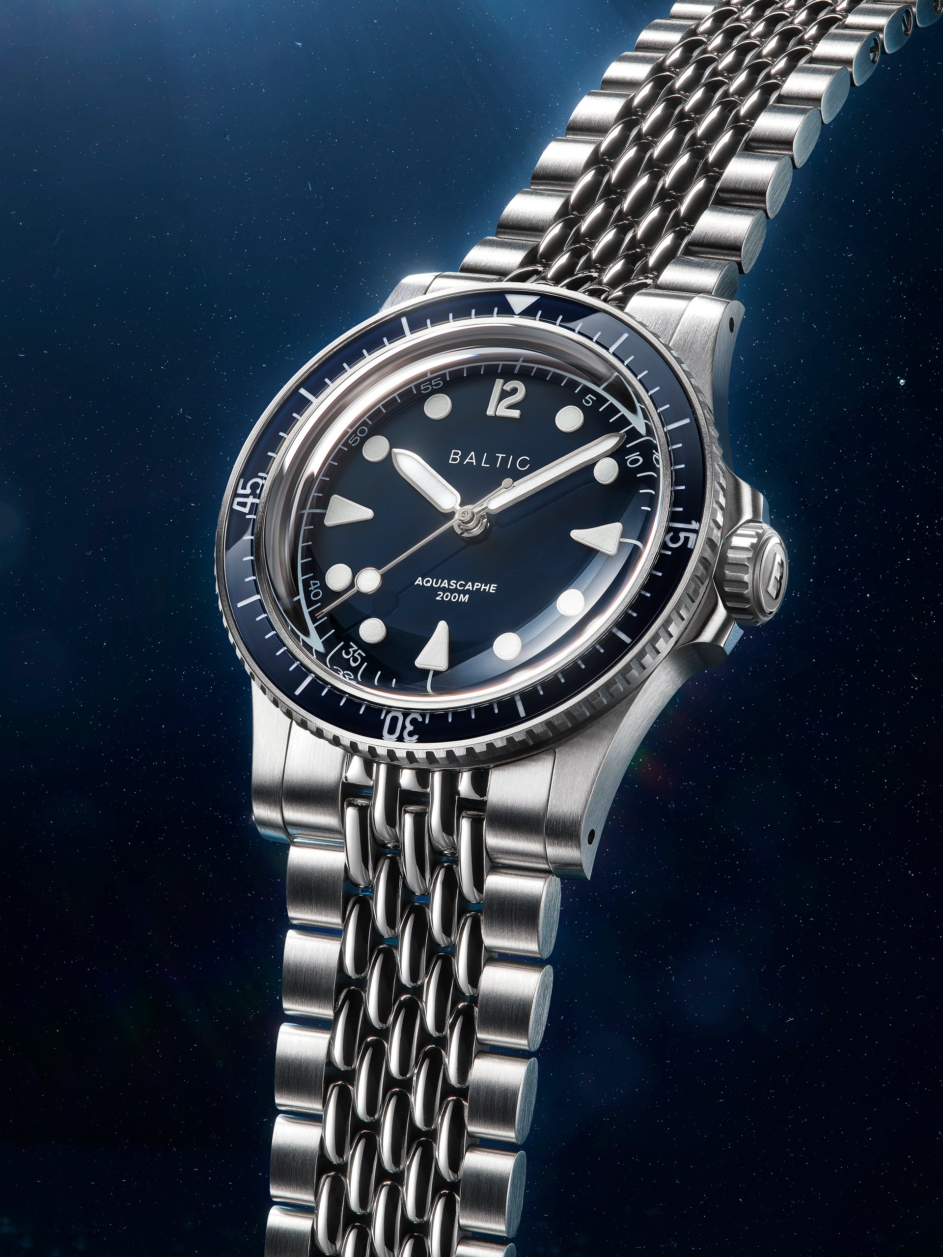 Aquascaphe MK2 Blue - Baltic Watches