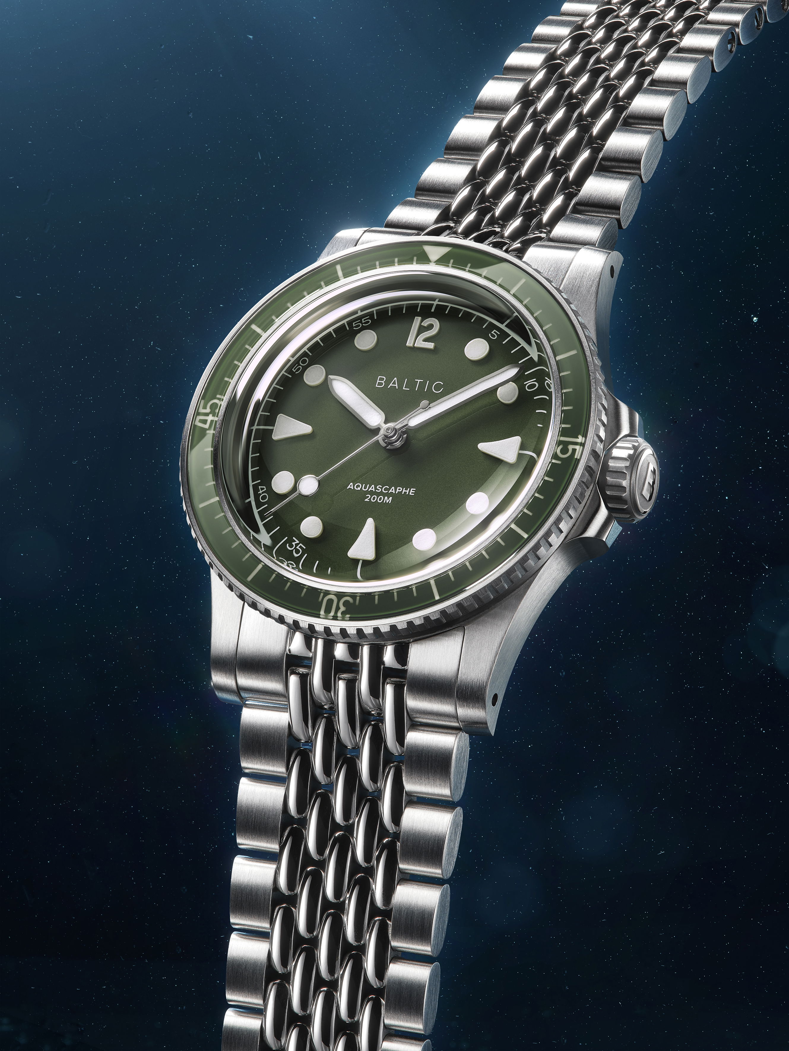 Aquascaphe MK2 Green | Baltic Watches