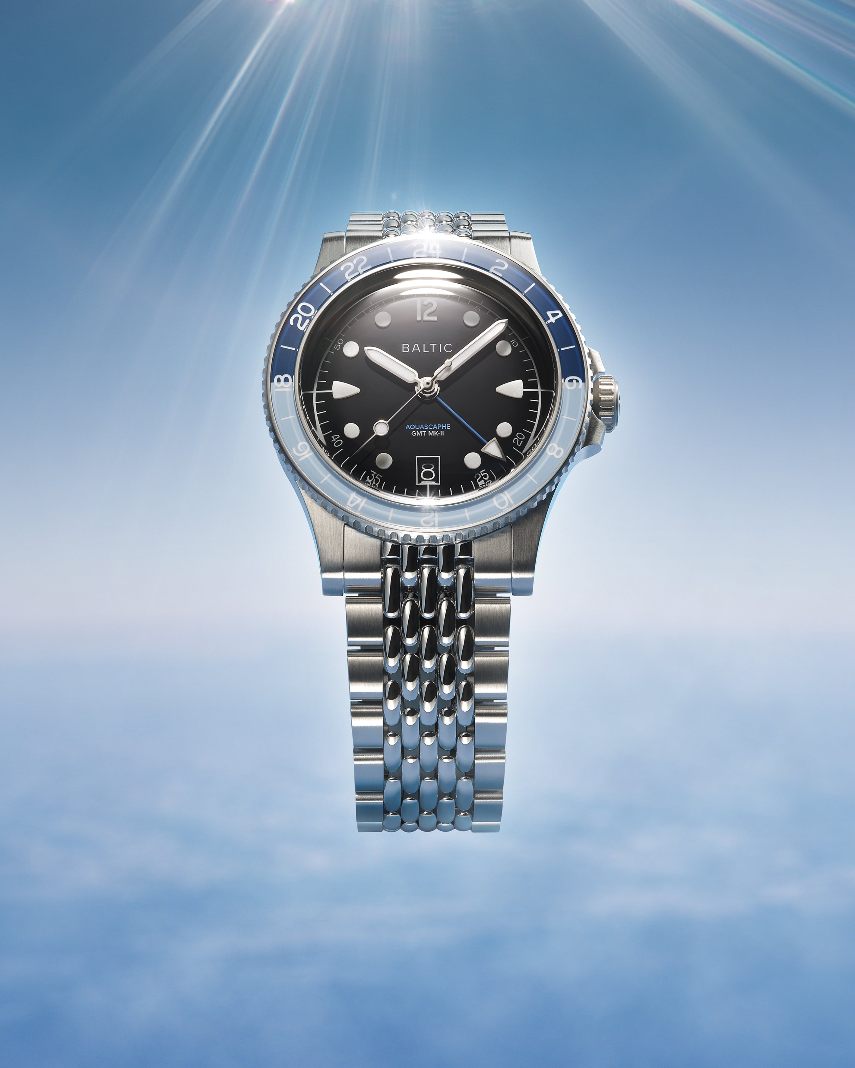 Aquascaphe GMT MK-II Blue | Baltic Watches