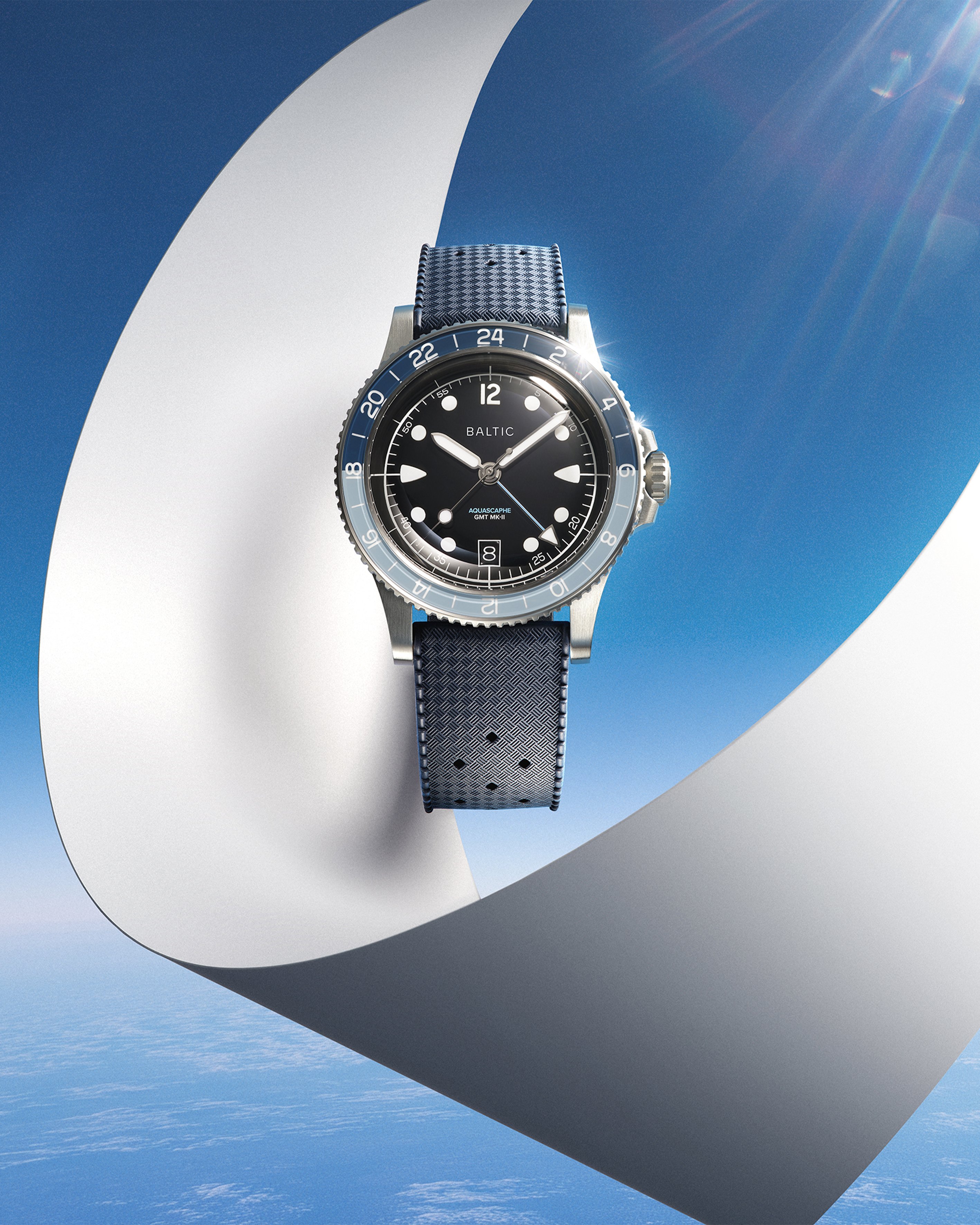 Aquascaphe GMT MK-II Blue | Baltic Watches