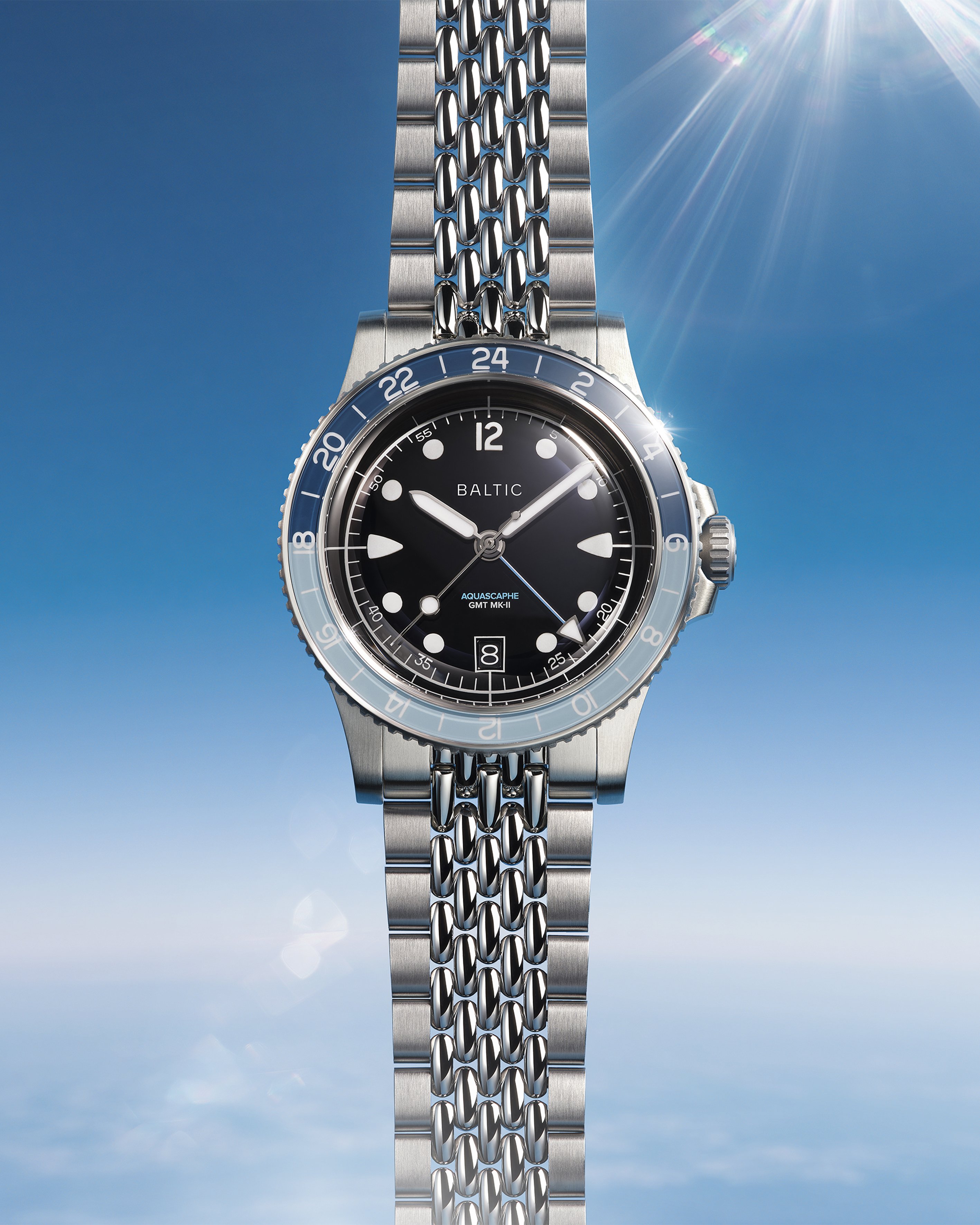 Aquascaphe GMT MK-II Blue | Baltic Watches