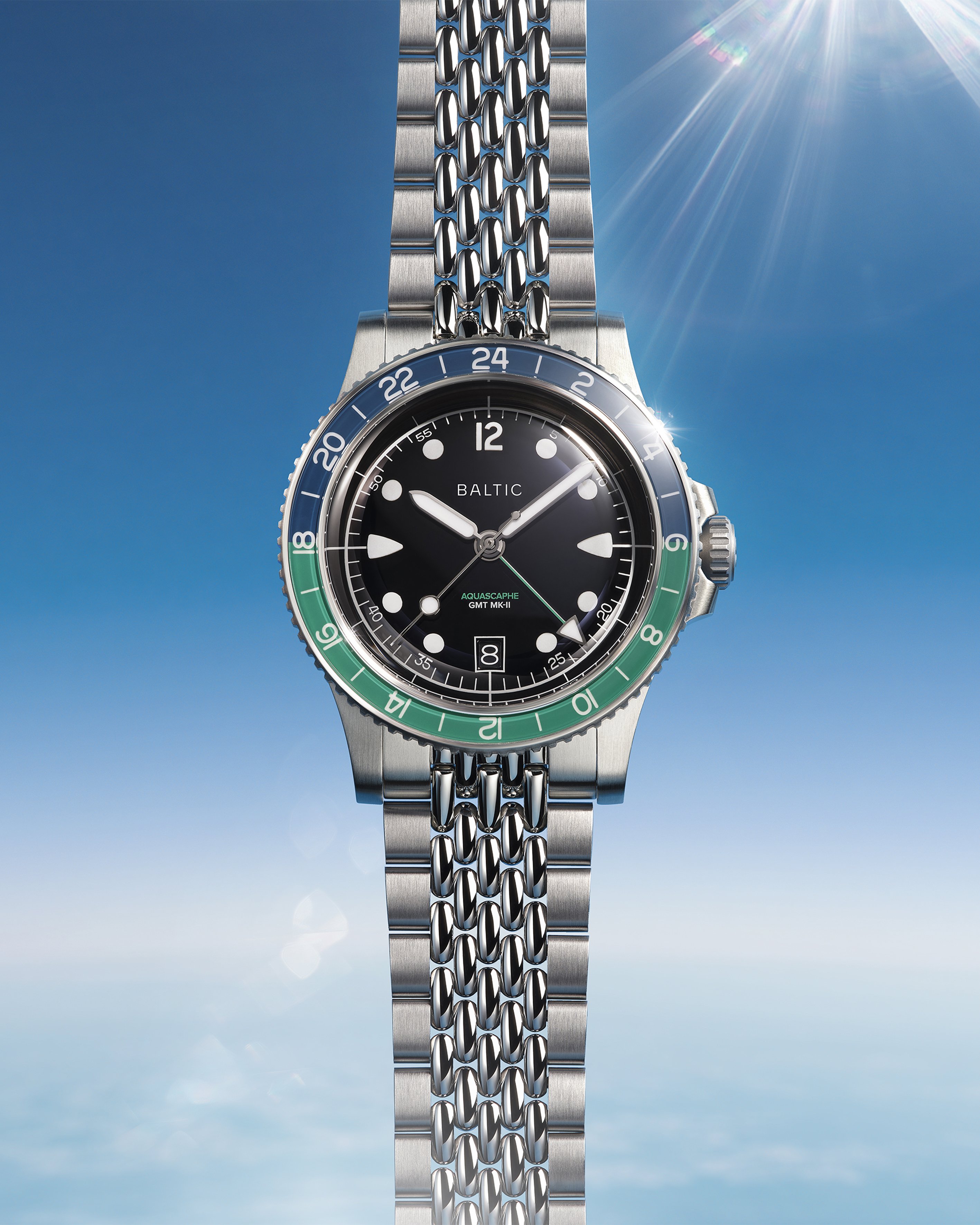 Aquascaphe GMT MK-II Green | Baltic Watches