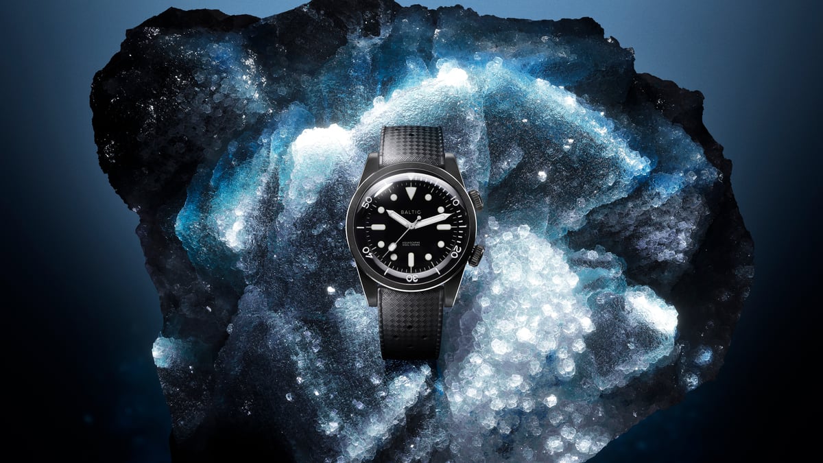 Baltic Aquascaphe Dual-Crown Black PVD - Black