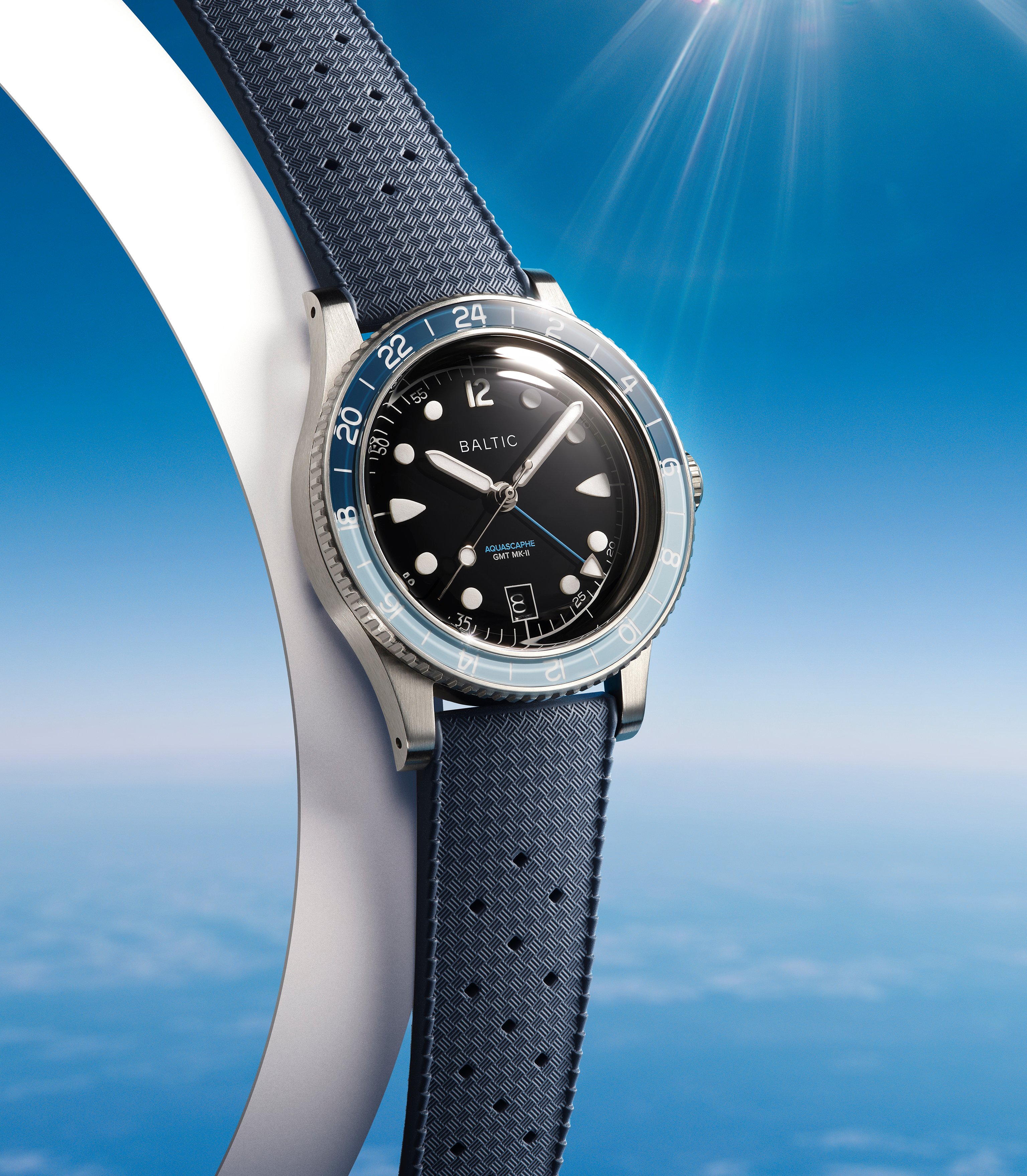 Aquascaphe GMT MK-II Blue | Baltic Watches