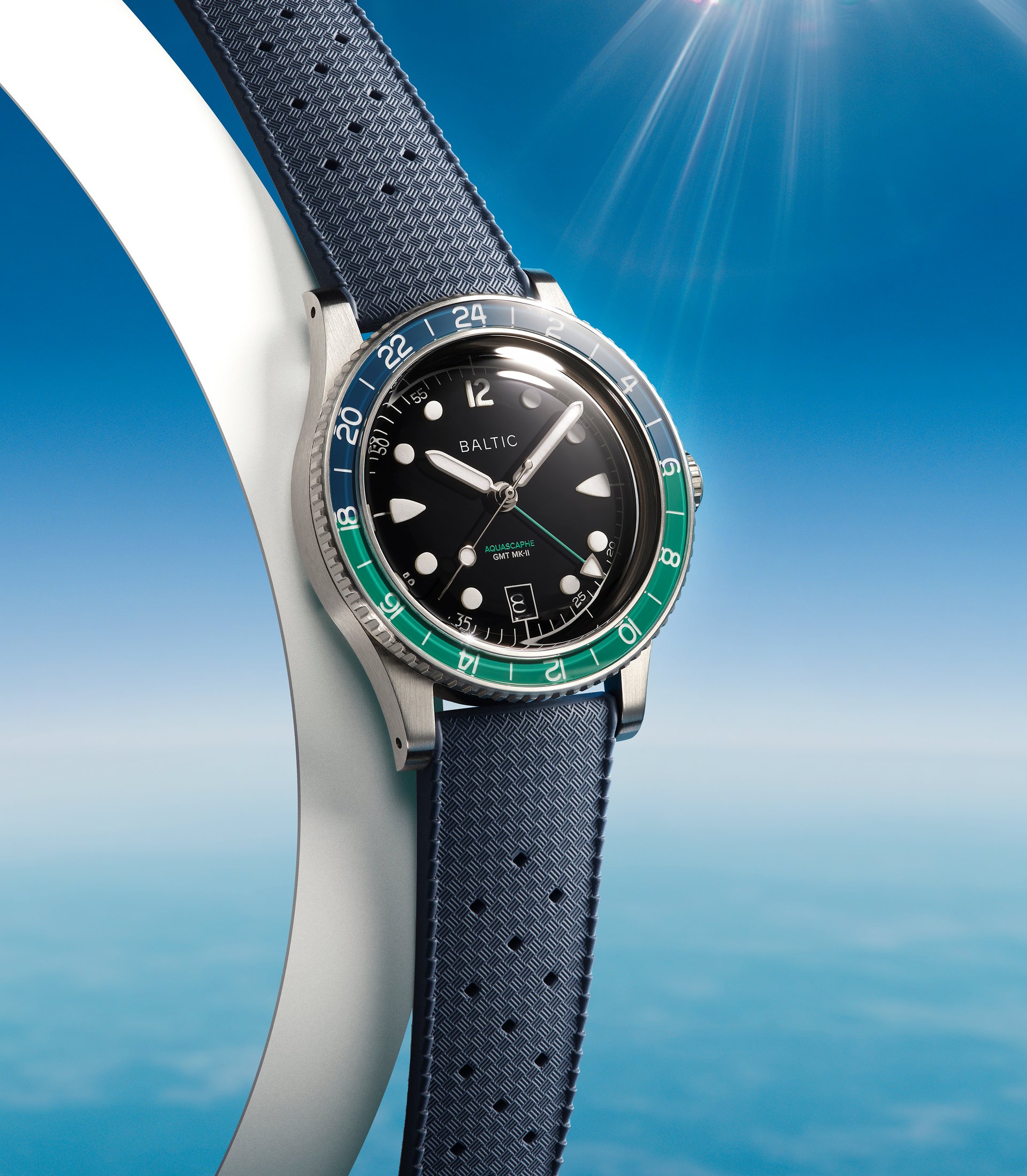 Aquascaphe GMT MK-II Green - Baltic Watches