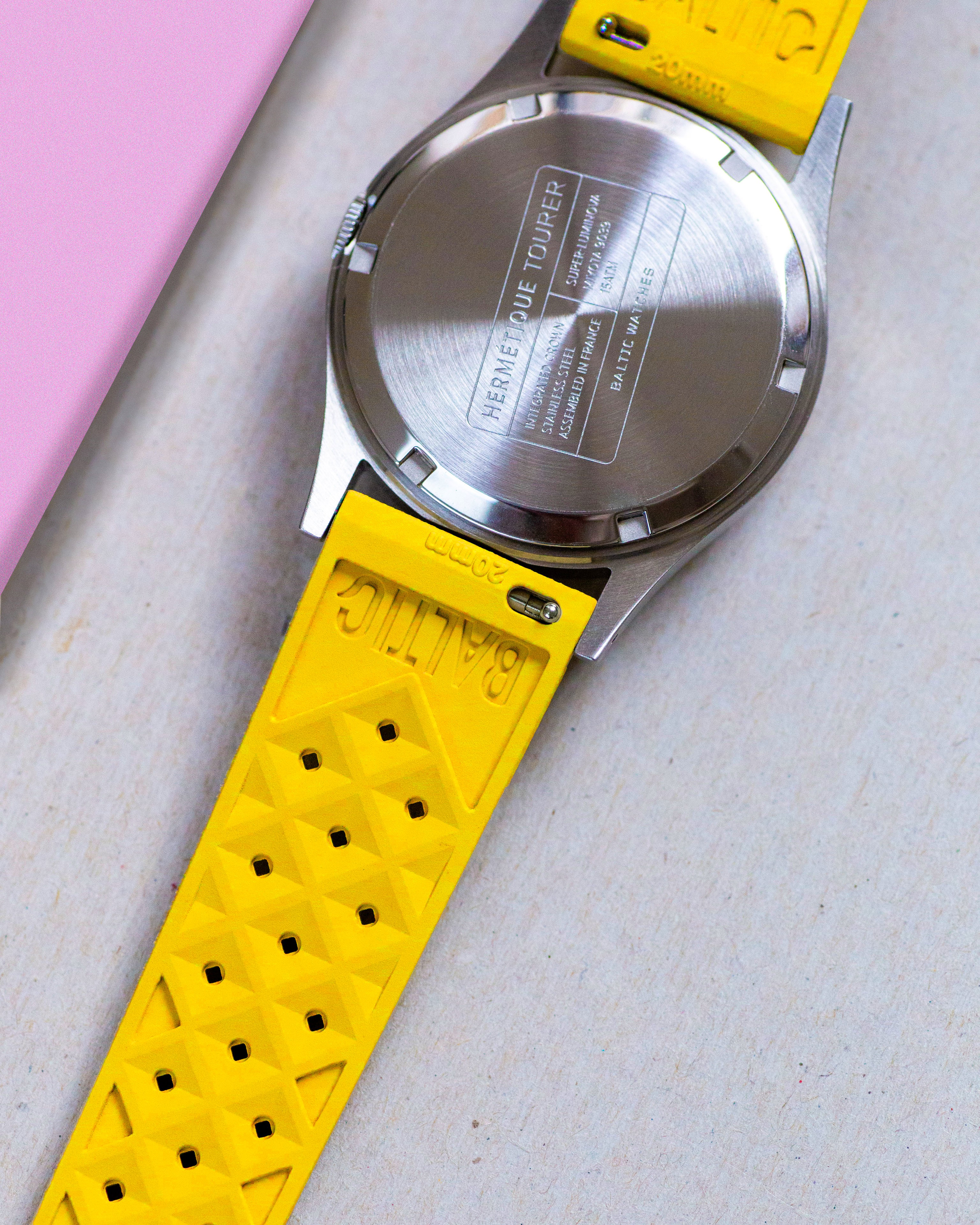 Rubber FKM Yellow | Baltic Watches
