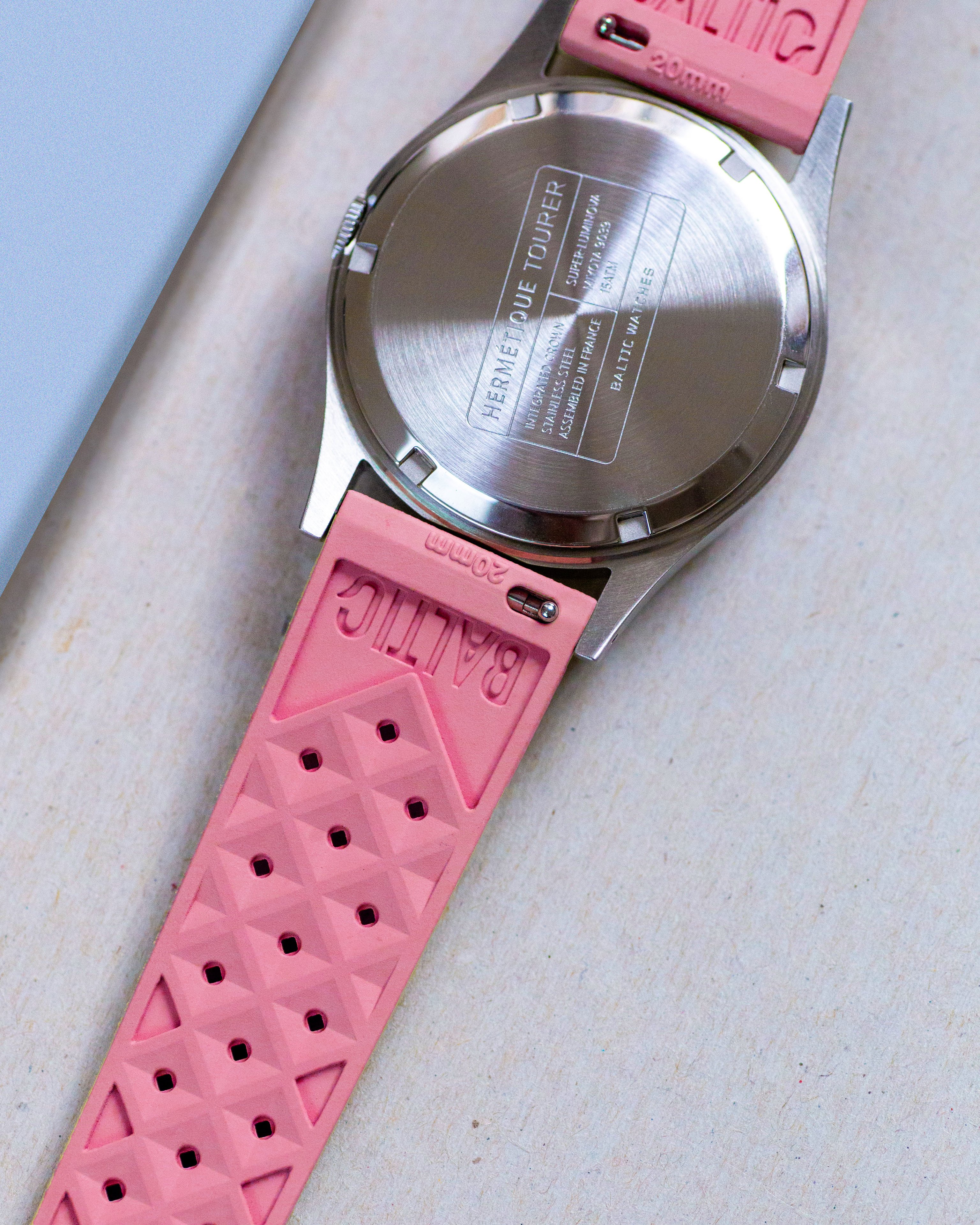 Rubber FKM Pink | Baltic Watches