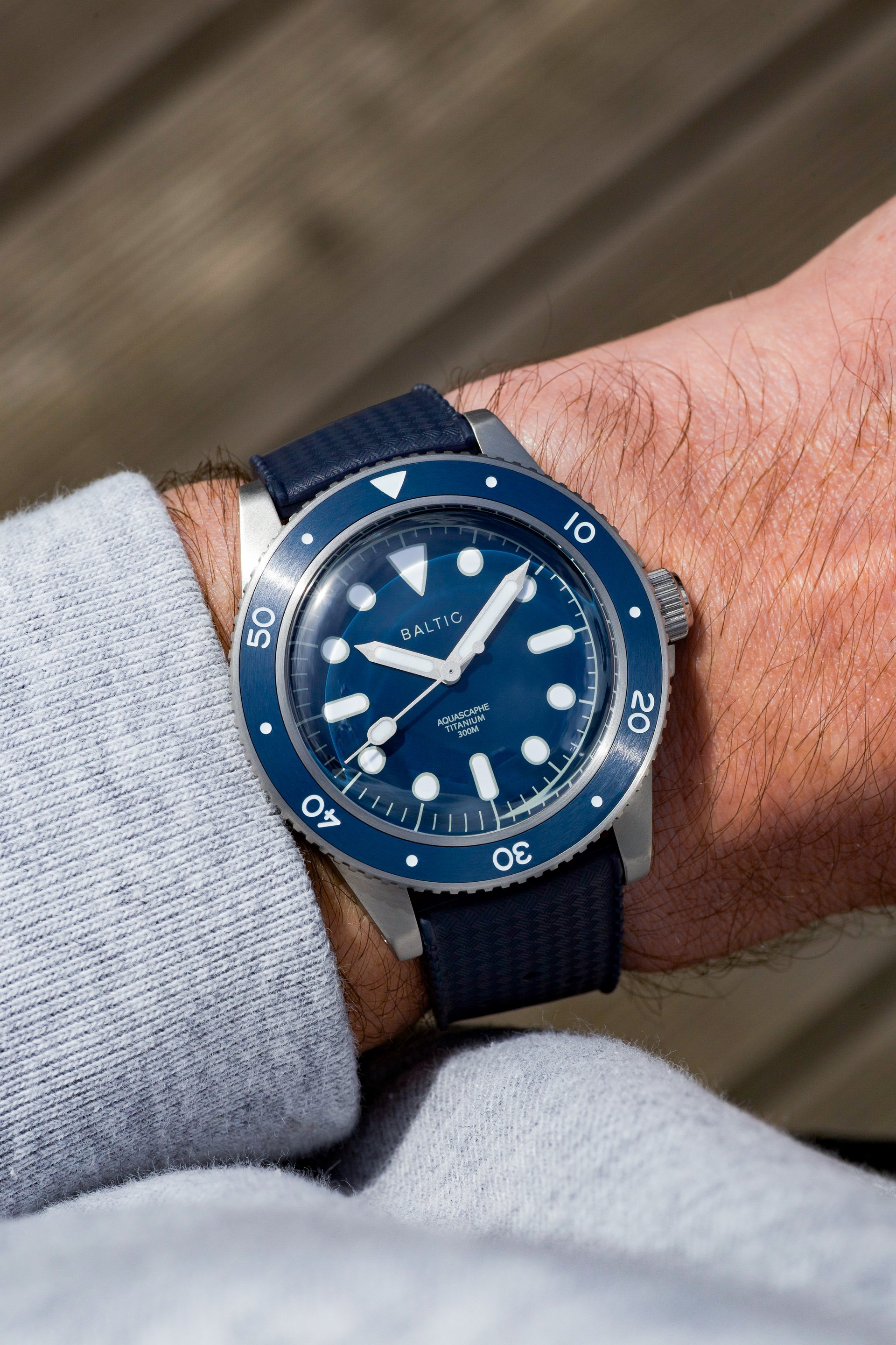 Aquascaphe Titanium Blue - Baltic Watches