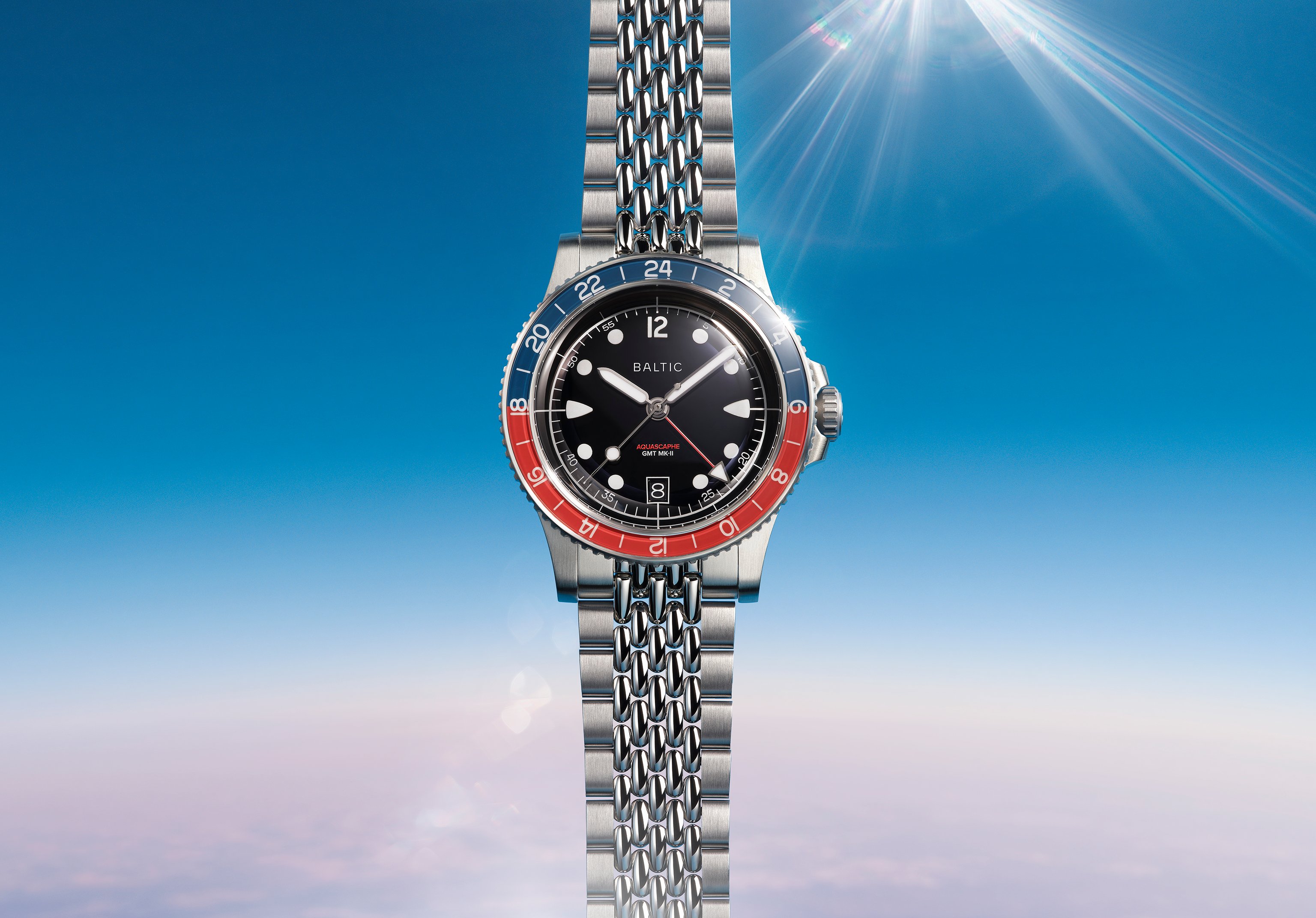 Aquascaphe GMT MK-II Red | Baltic Watches