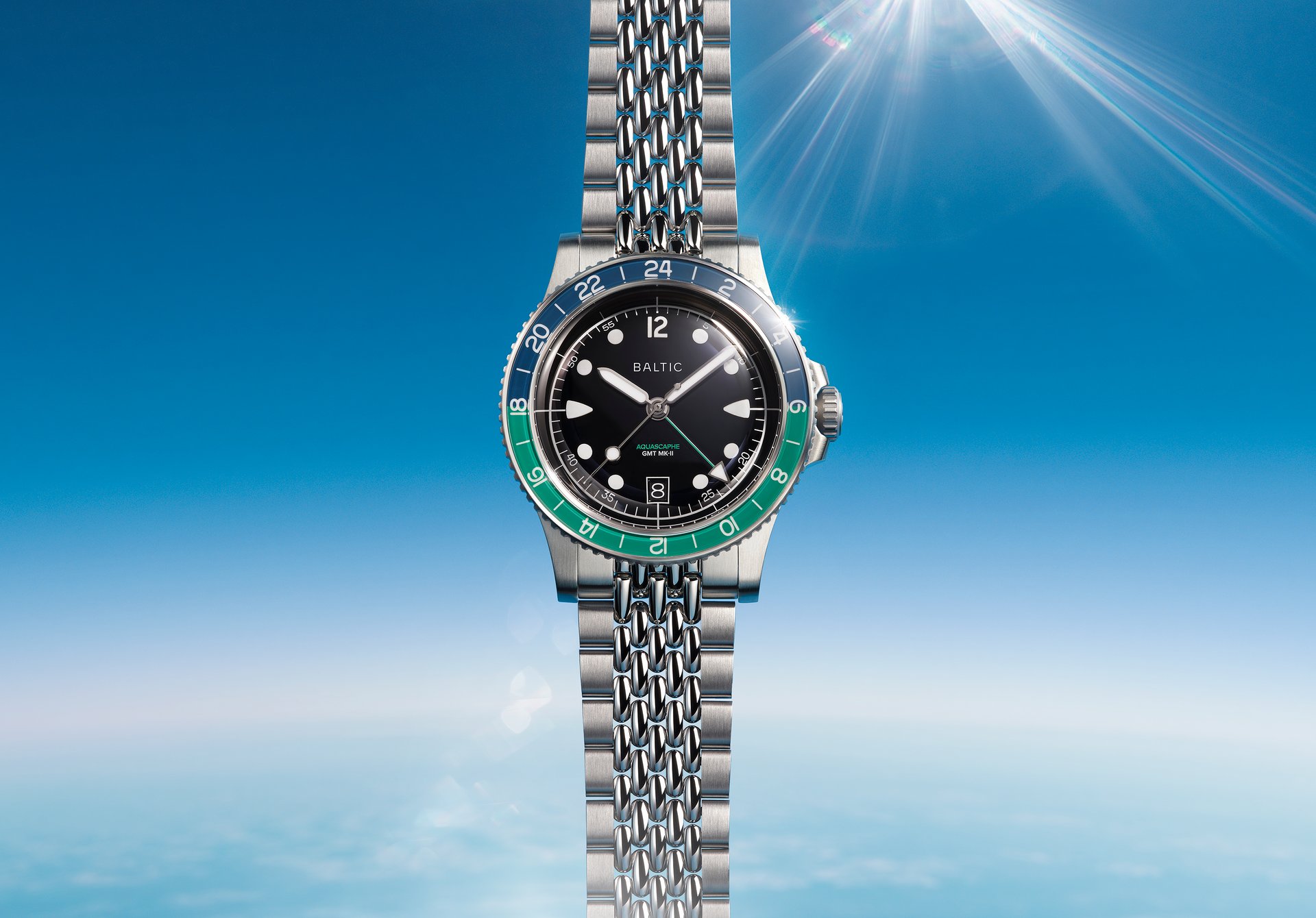 Aquascaphe GMT MK-II Green - Baltic Watches