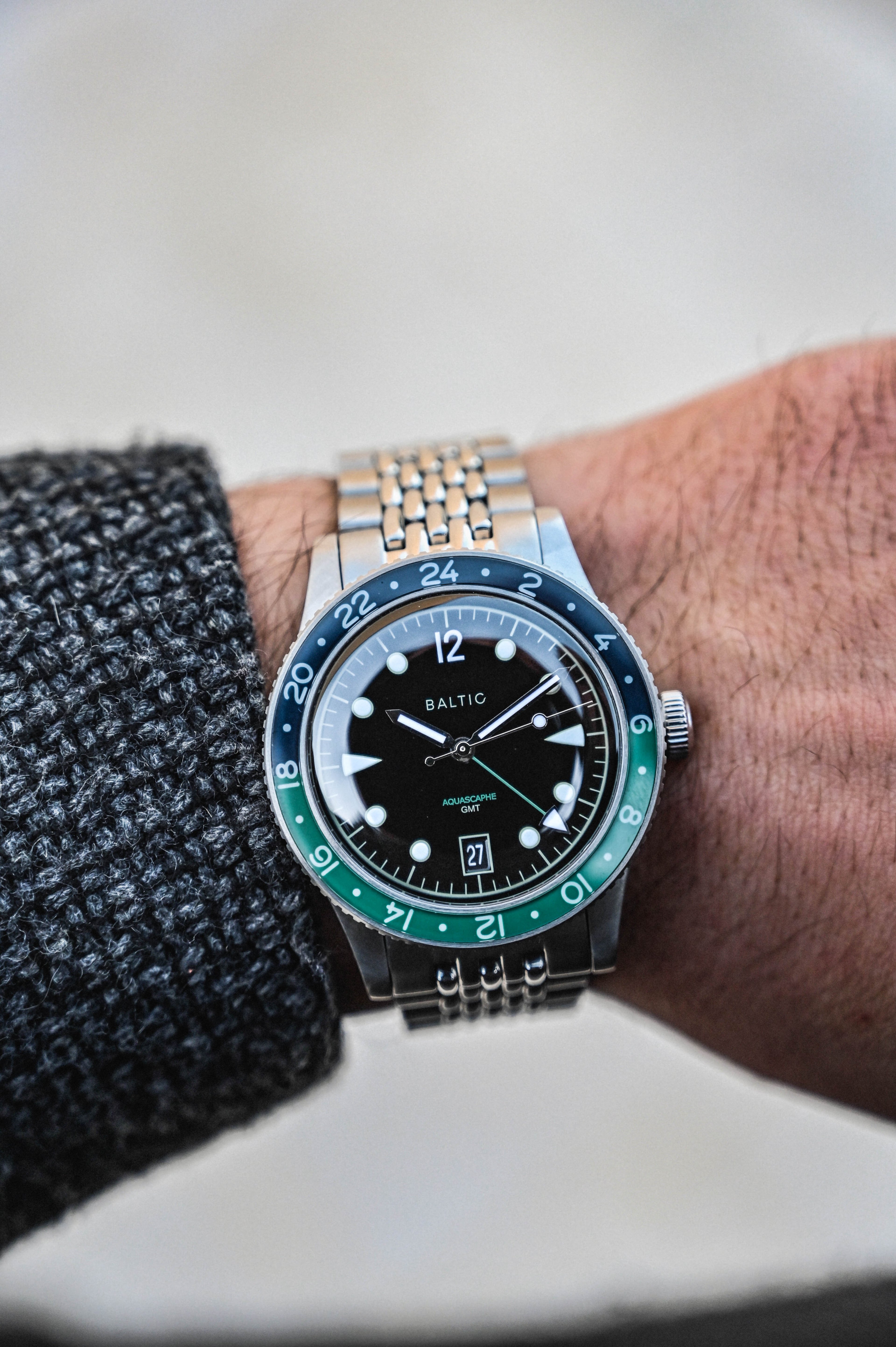 Aquascaphe GMT Green - Baltic Watches