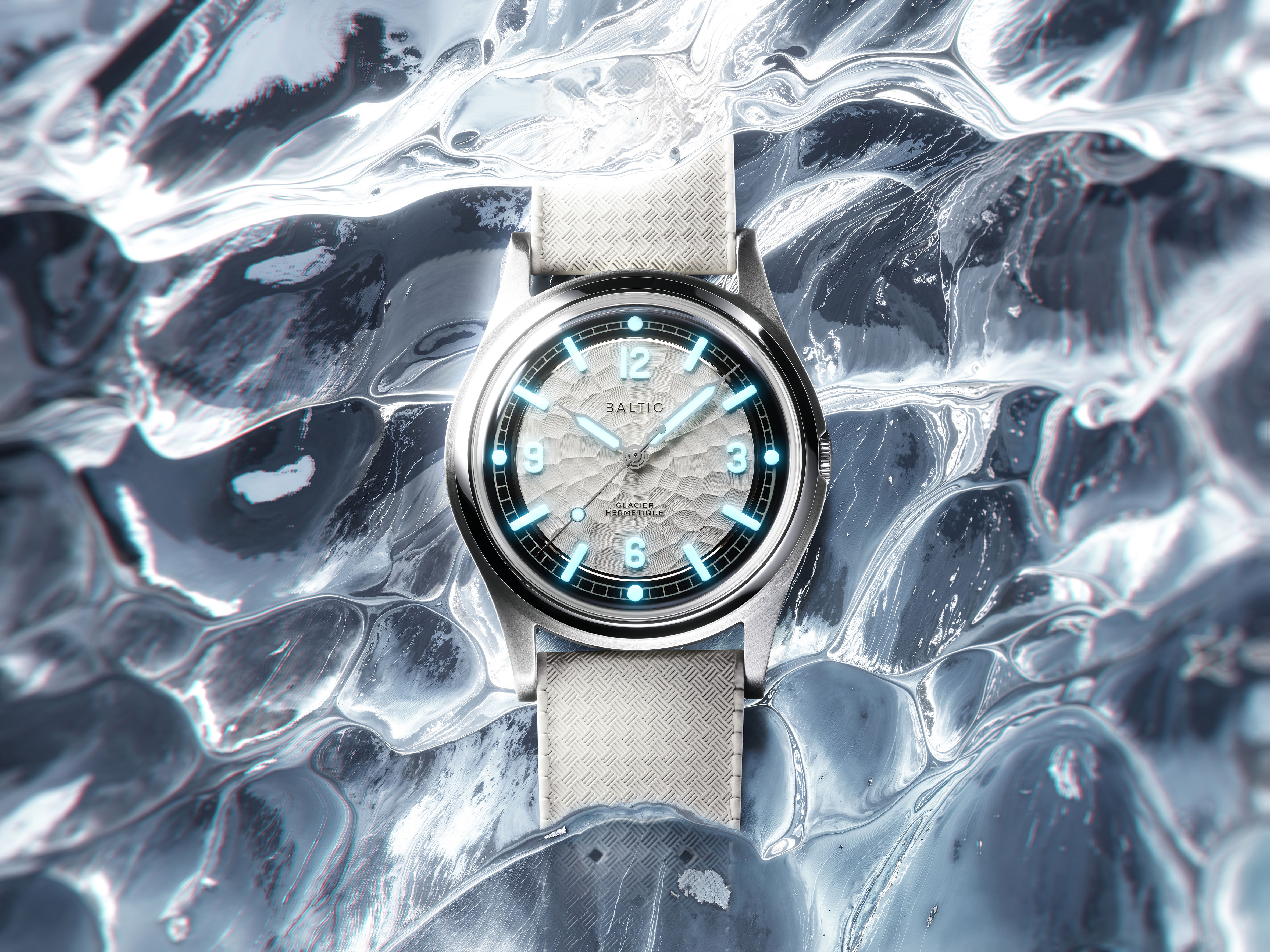 Hermétique Glacier White - Limited Edition - Baltic Watches